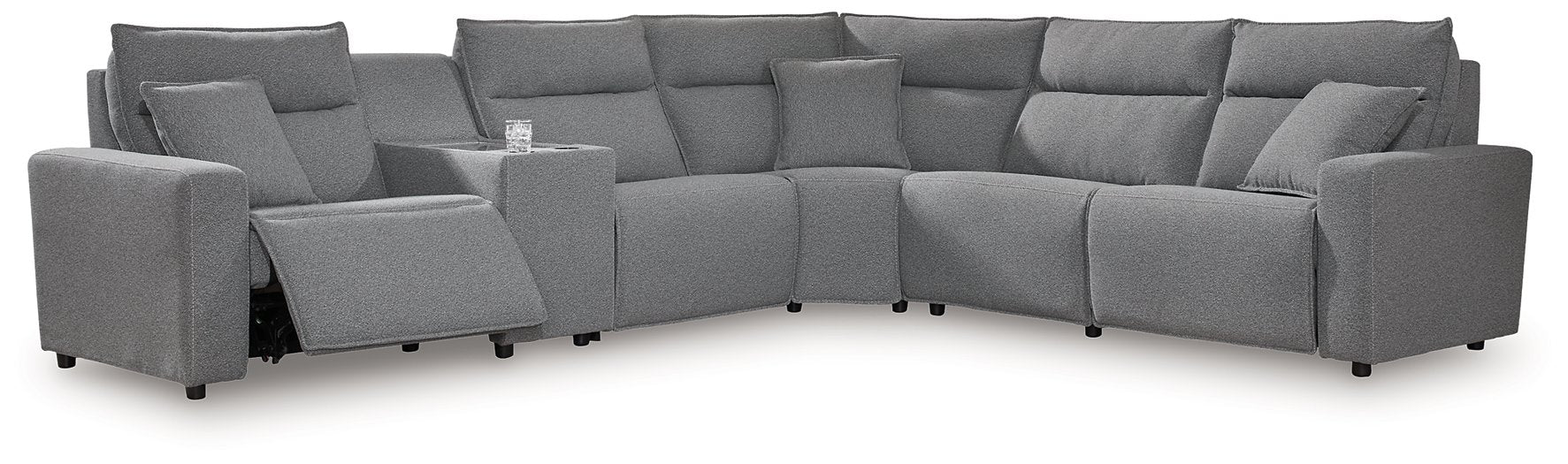 Modmax Reclining Sectional with Console - Golden Home Furniture (Columbus, OH) - Multi Location