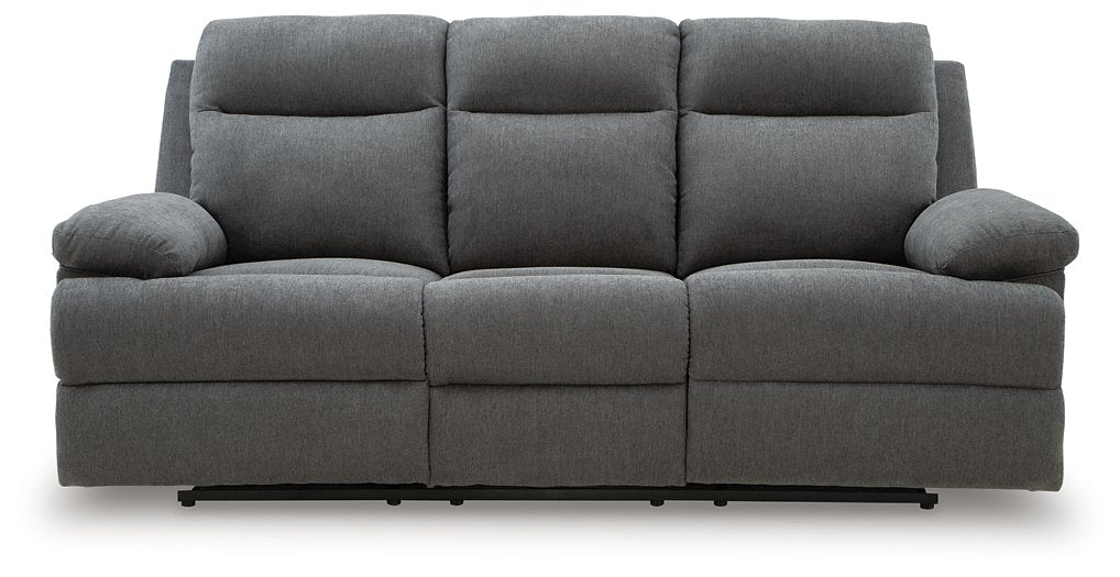 Side-Swipe Reclining Sofa with Drop Down Table - Golden Home Furniture