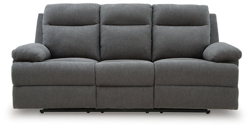 Side-Swipe Reclining Sofa with Drop Down Table - Golden Home Furniture