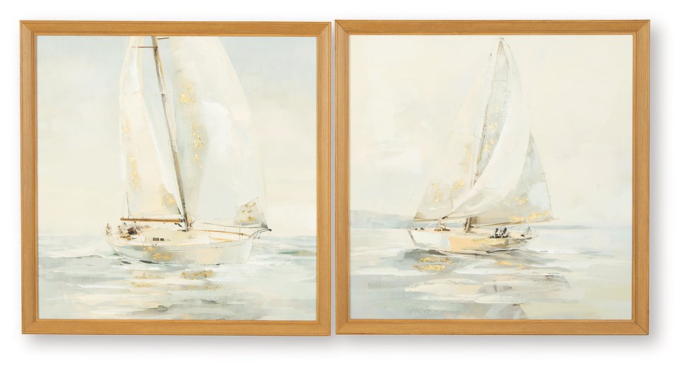 Winbrook Wall Art Set (Set of 2) - Golden Home Furniture (Columbus, OH) - Multi Location
