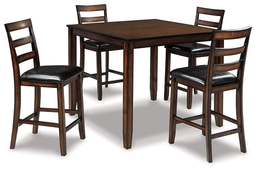 Coviar Counter Height Dining Table and Bar Stools (Set of 5) - Golden Home Furniture