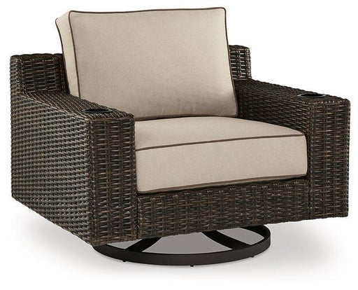 Coastline Bay Outdoor Swivel Lounge with Cushion - Golden Home Furniture
