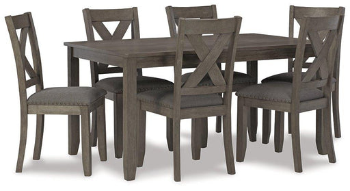 Caitbrook Dining Table and Chairs (Set of 7) - Golden Home Furniture