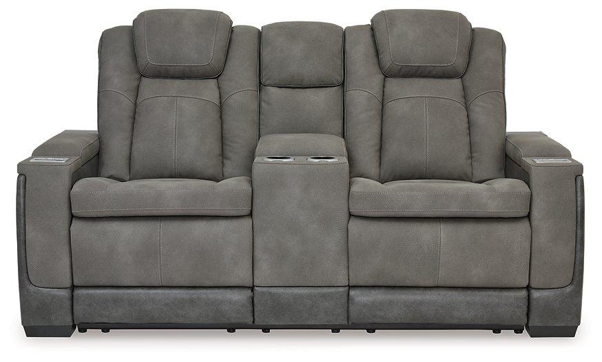 Next-Gen DuraPella Power Reclining Loveseat with Console - Golden Home Furniture (Columbus, OH) - Multi Location