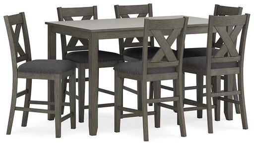 Caitbrook Counter Height Dining Table and Bar Stools (Set of 7) - Golden Home Furniture