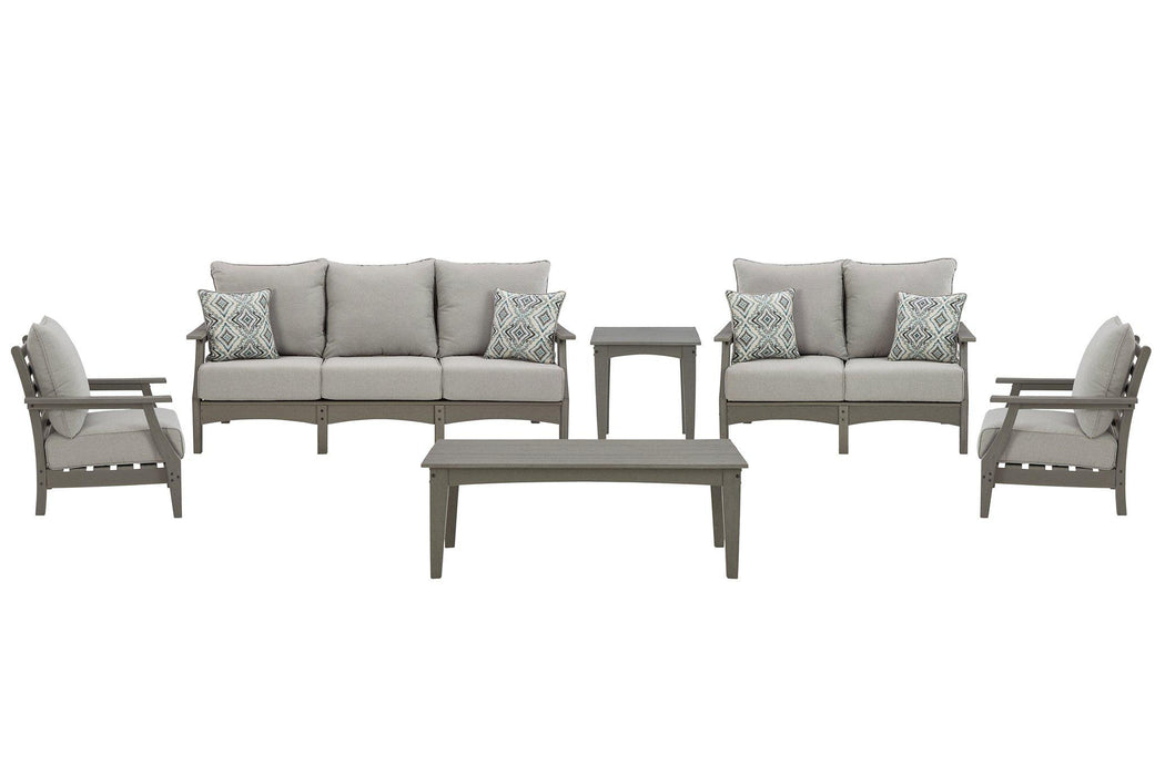 Visola Outdoor Sofa and Loveseat Set - Golden Home Furniture (Columbus, OH) - Multi Location