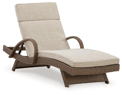 Beachcroft Outdoor Chaise Lounge with Cushion - Golden Home Furniture
