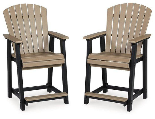 Fairen Trail Outdoor Counter Height Bar Stool (Set of 2) - Golden Home Furniture