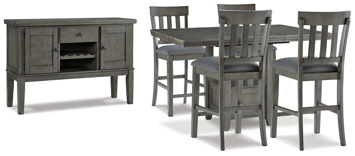 Hallanden Counter Height Dining Room Set - Golden Home Furniture (Columbus, OH) - Multi Location