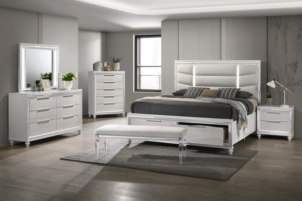 B027 Bed Frame-Dresser-Mirror