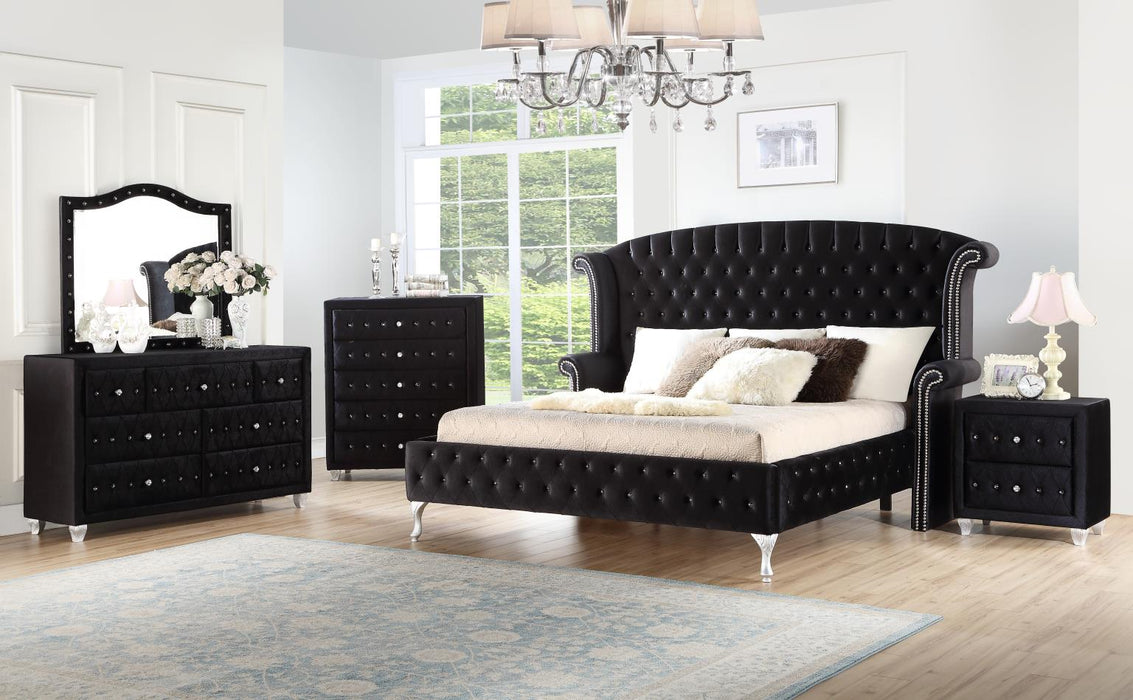B038 Bed Frame Dresser-Mirror-Chest-Nightstand