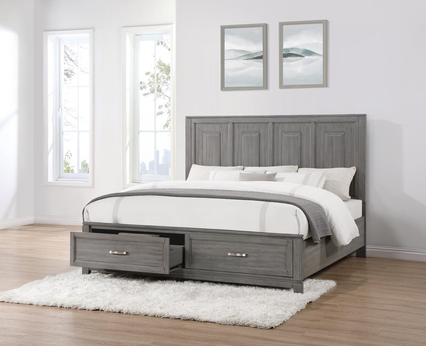 B237 Gray Bed
