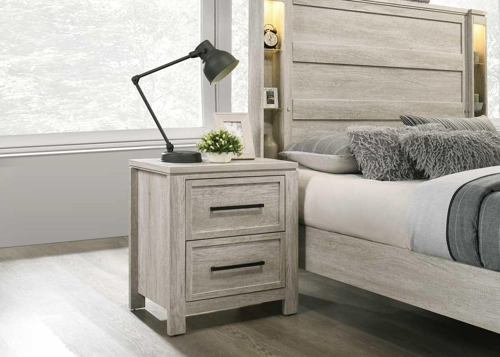B318 Antique White Mirror