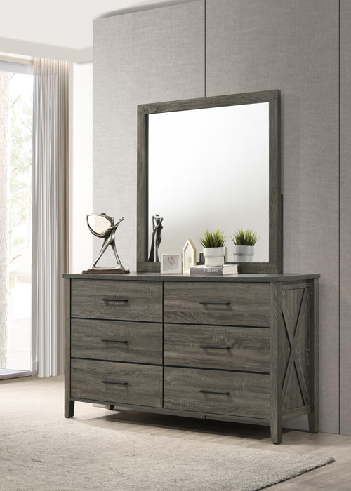 B522 Rustic Gray Dresser