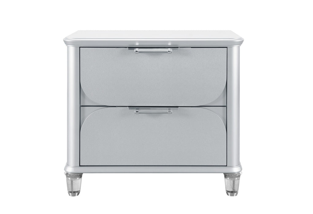 Lando Silver Nightstand - Golden Home Furniture (Columbus, OH) - Multi Location