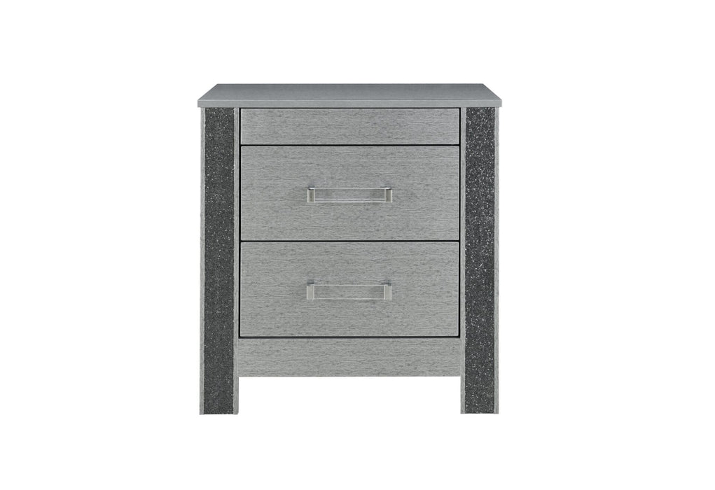 Logan Silver Nightstand - Golden Home Furniture (Columbus, OH) - Multi Location