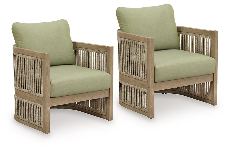 Serena Shores Outdoor Lounge Chair (Set of 2) - Golden Home Furniture