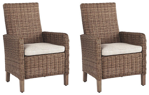 Beachcroft Outdoor Arm Chair with Cushion (Set of 2) - Golden Home Furniture