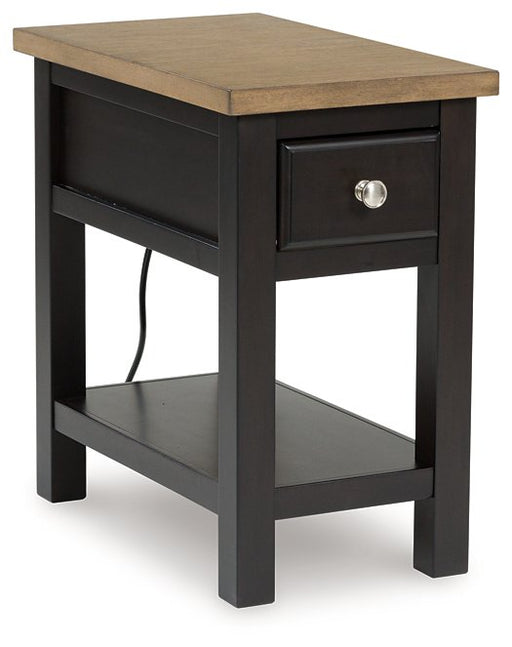Drazmine Chairside End Table - Golden Home Furniture
