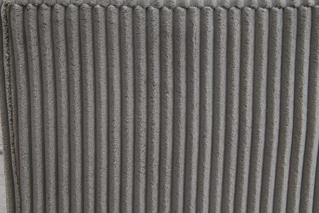 U243 Gray Ottoman