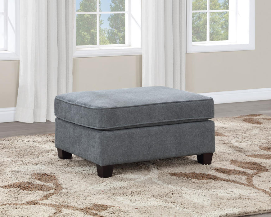 U279 Gray Fabric Armless Chair