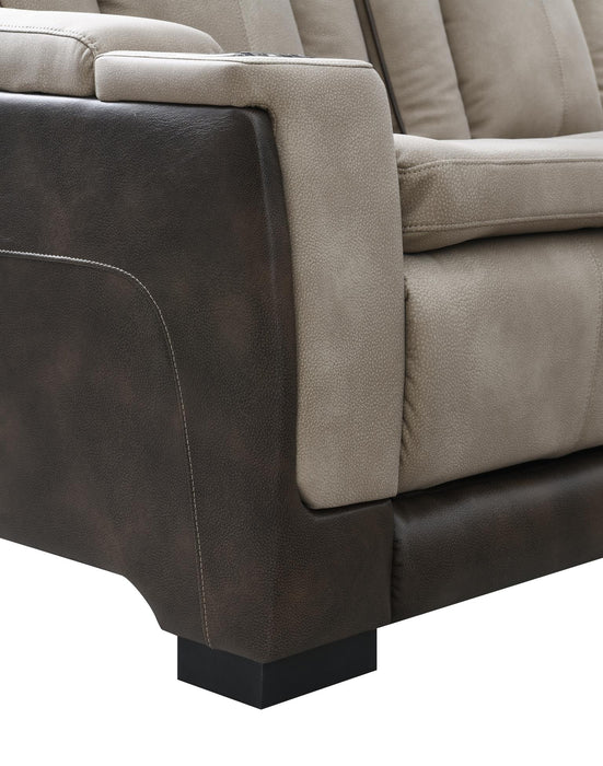 U78 Sand Power Reclining With Pwr Headrest-Storage Arms-Usb And Wireless Charger Chair