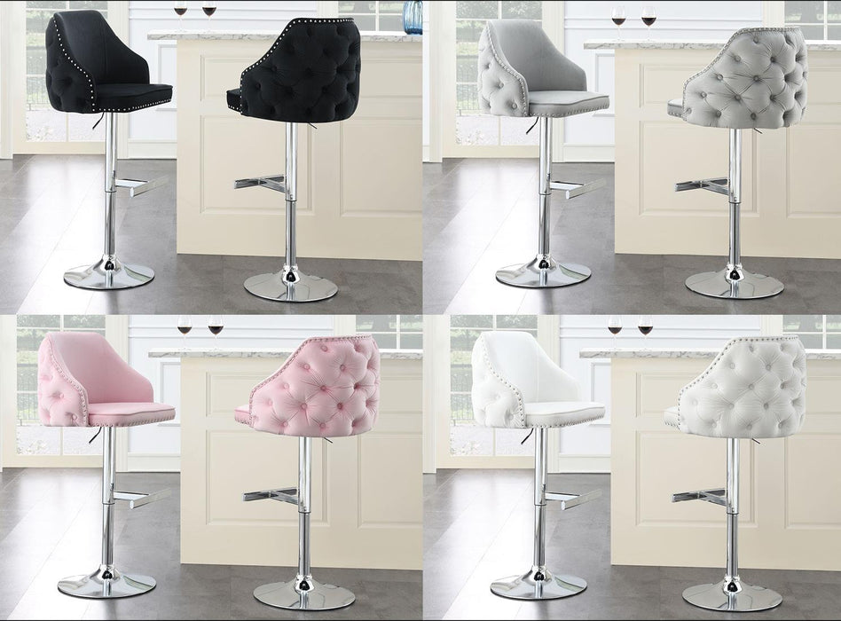 Alma
GRAY VELVET BAR STOOL - ST105-GRY