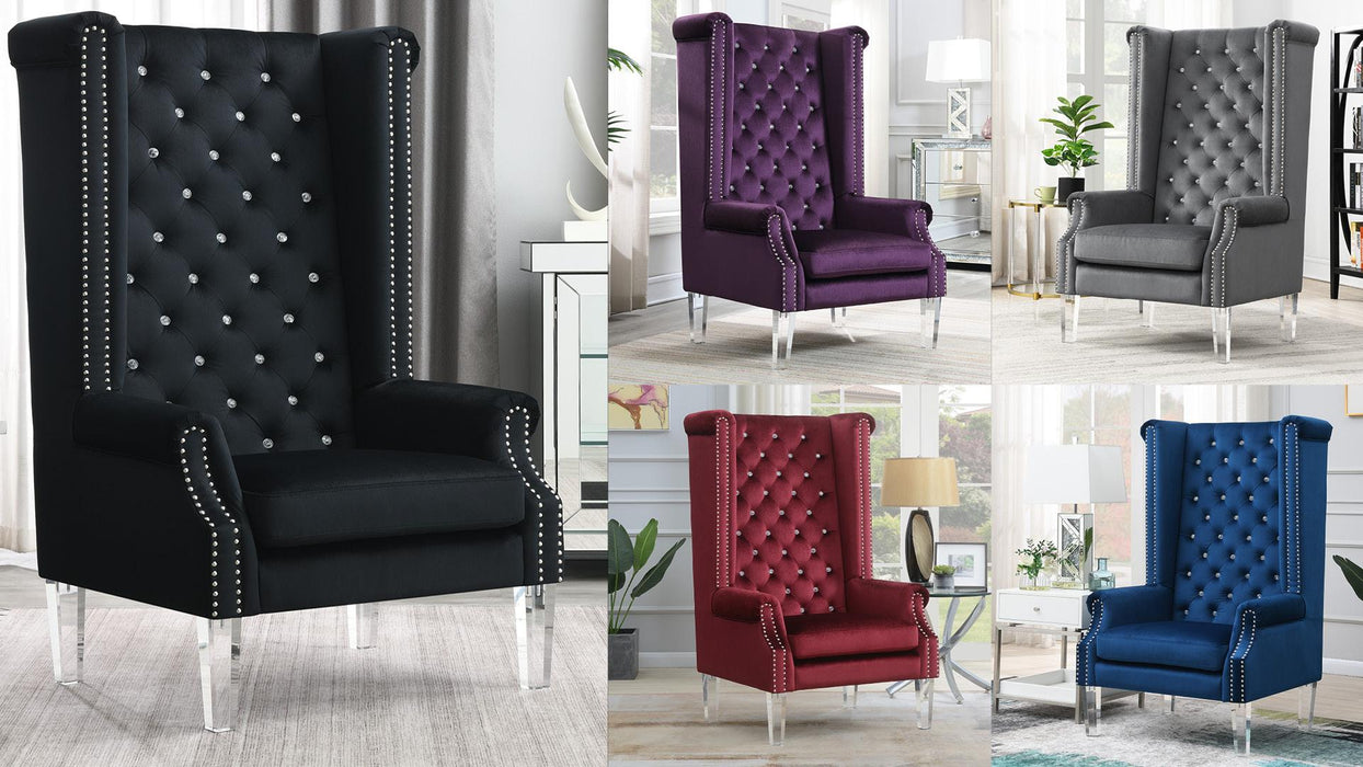 KingDavid HIGH BACK WING CHAIR - D2090-PUR