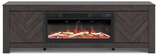 Cayboni 71" TV Stand with Electric Fireplace - Golden Home Furniture
