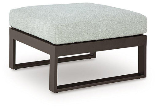 Beachloft Outdoor Ottoman with Cushion - Golden Home Furniture