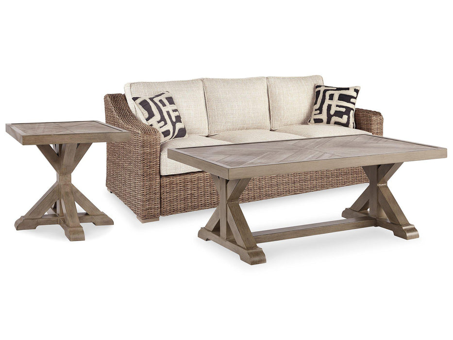 Beachcroft Beachcroft Nuvella Sofa with Coffee and End Table - Golden Home Furniture (Columbus, OH) - Multi Location