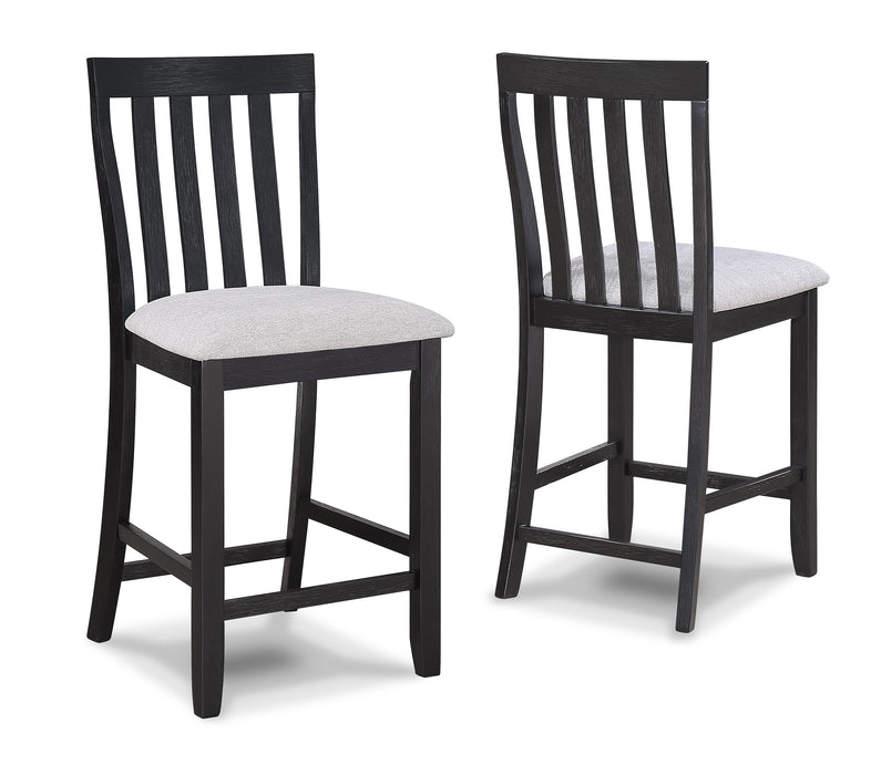 DELFIN COUNTER HEIGHT CHAIR-LIGHT GREY - Golden Home Furniture (Columbus, OH) - Multi Location