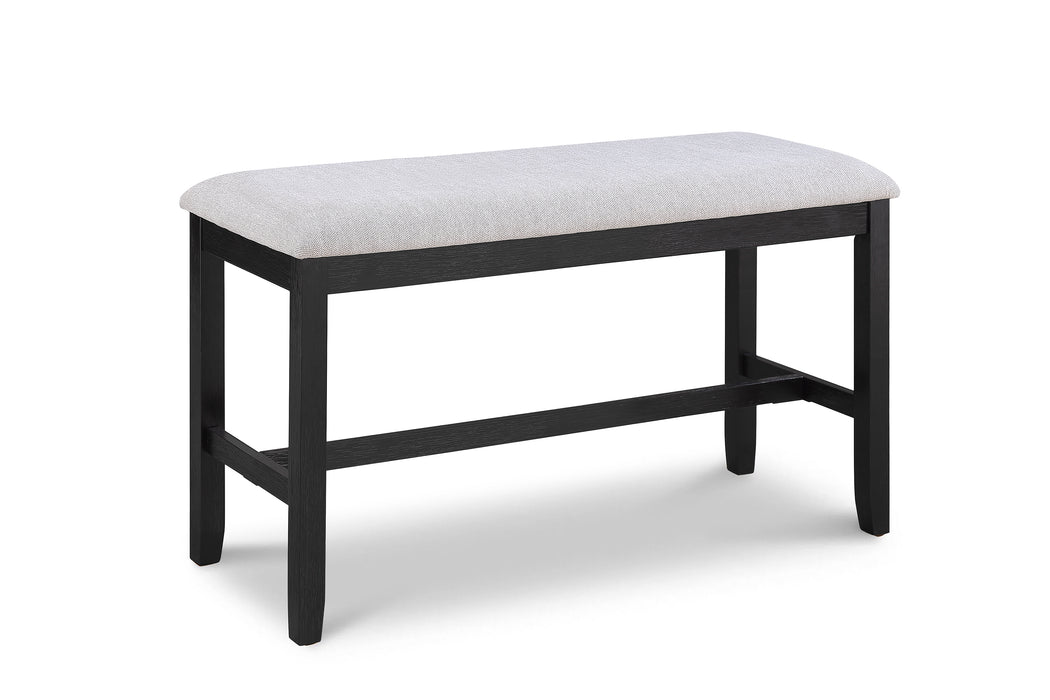 DELFIN COUNTER HT BENCH-LIGHT GREY - Golden Home Furniture (Columbus, OH) - Multi Location
