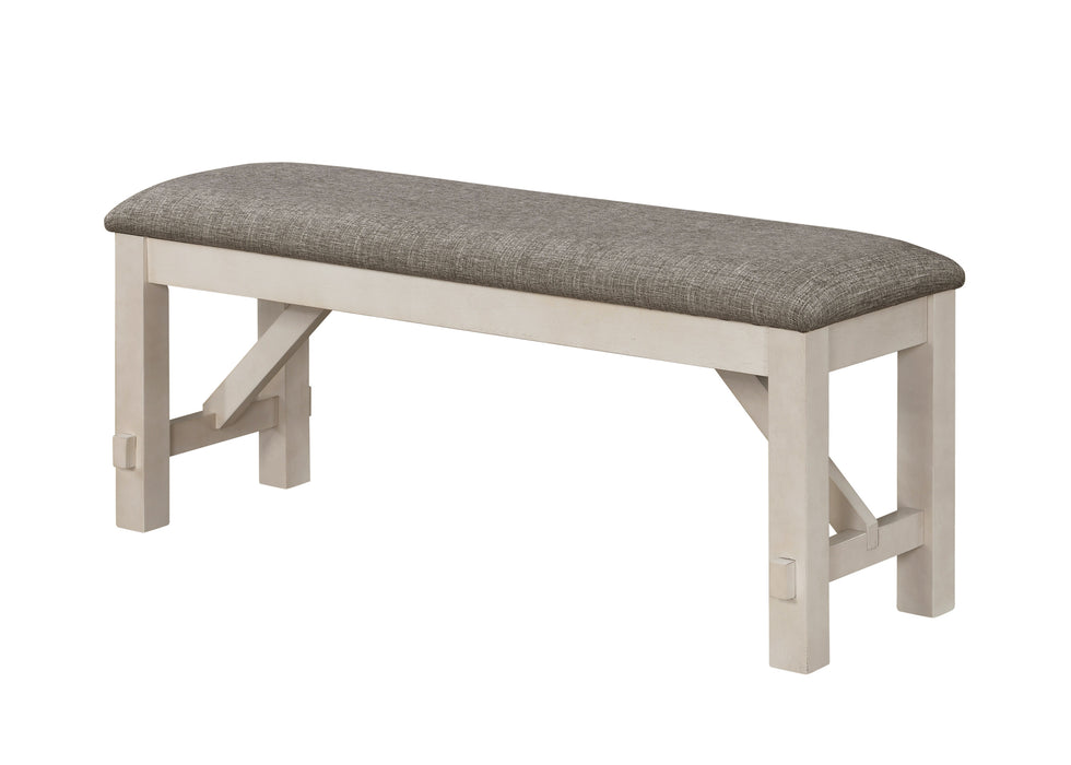 MARIBELLE BENCH CHALK WARM GREY - Golden Home Furniture (Columbus, OH) - Multi Location