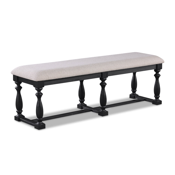 REGENT BENCH CHARCOAL BLACK - Golden Home Furniture (Columbus, OH) - Multi Location