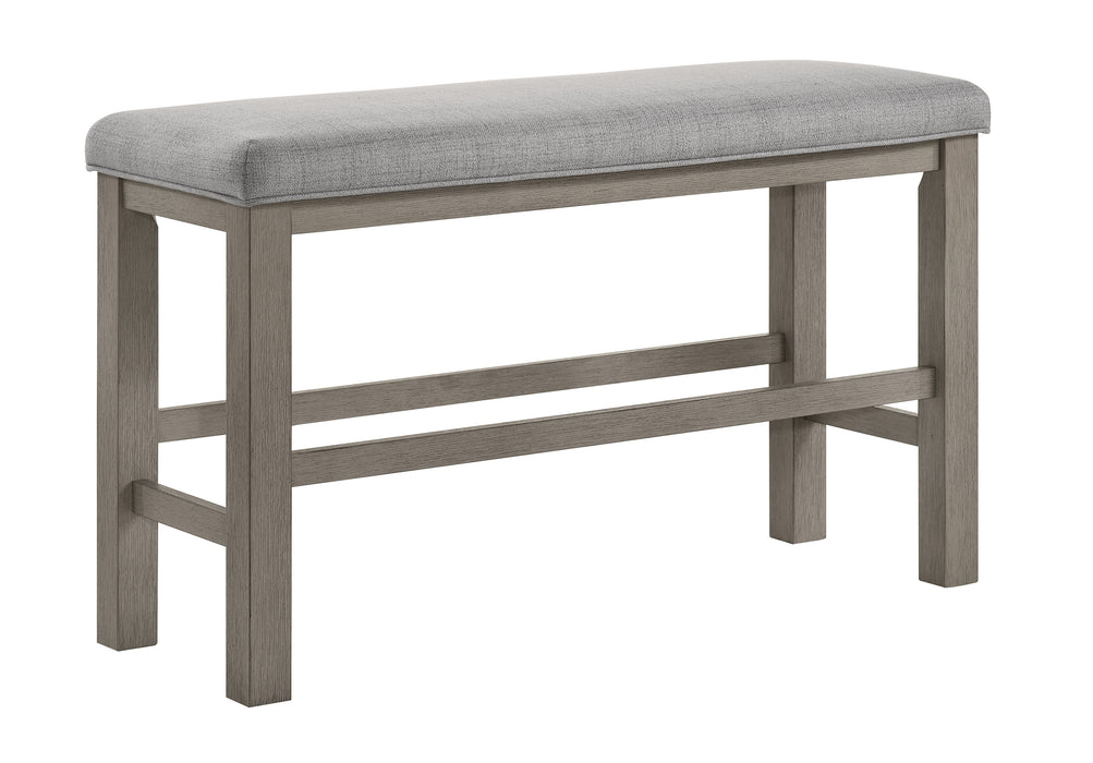 RENWICK COUNTER HT BENCH ALL GREY - Golden Home Furniture (Columbus, OH) - Multi Location