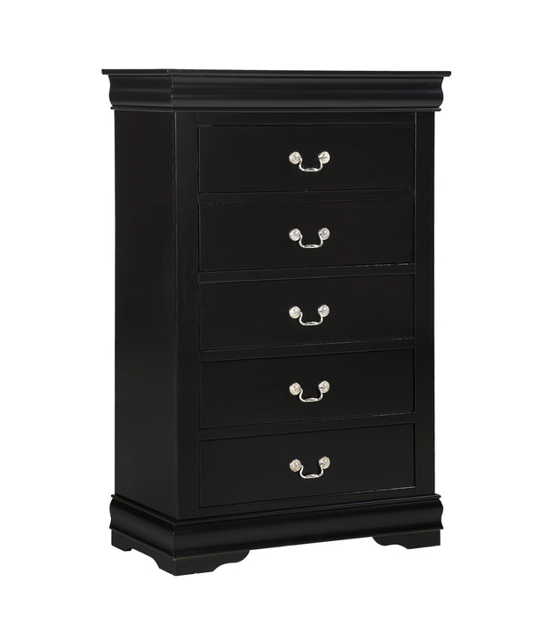 LOUIS PHILIP CHEST BLACK - Golden Home Furniture (Columbus, OH) - Multi Location