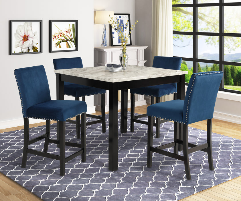 LENNON 5-PK CONTR HT SET ROYAL BLUE - Golden Home Furniture (Columbus, OH) - Multi Location
