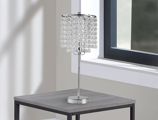CHROME TABLE LAMP 19 H - Golden Home Furniture (Columbus, OH) - Multi Location