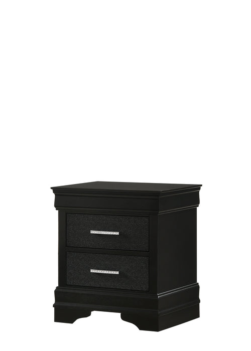 AMALIA NIGHTSTAND BLACK - Golden Home Furniture (Columbus, OH) - Multi Location
