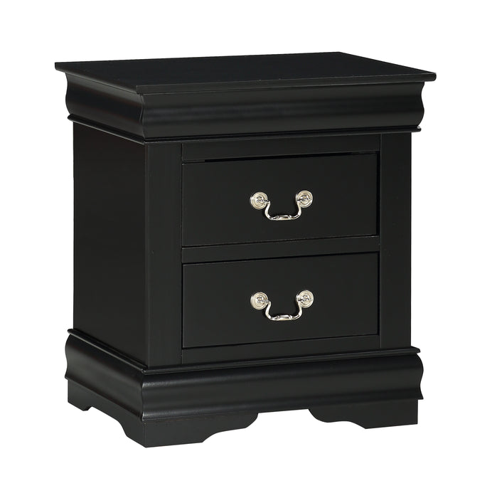 LOUIS PHILIP NIGHTSTAND BLACK - Golden Home Furniture (Columbus, OH) - Multi Location