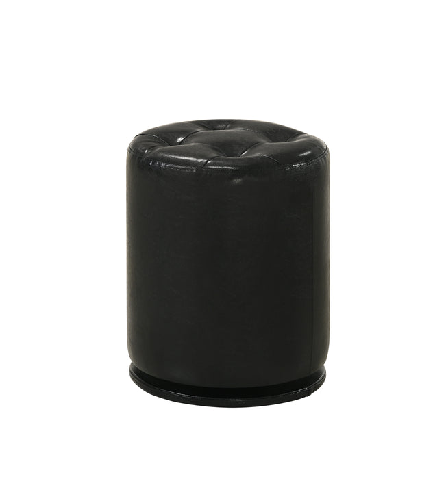 MORGAN ROUND SWIVEL STOOL BLACK - Golden Home Furniture (Columbus, OH) - Multi Location