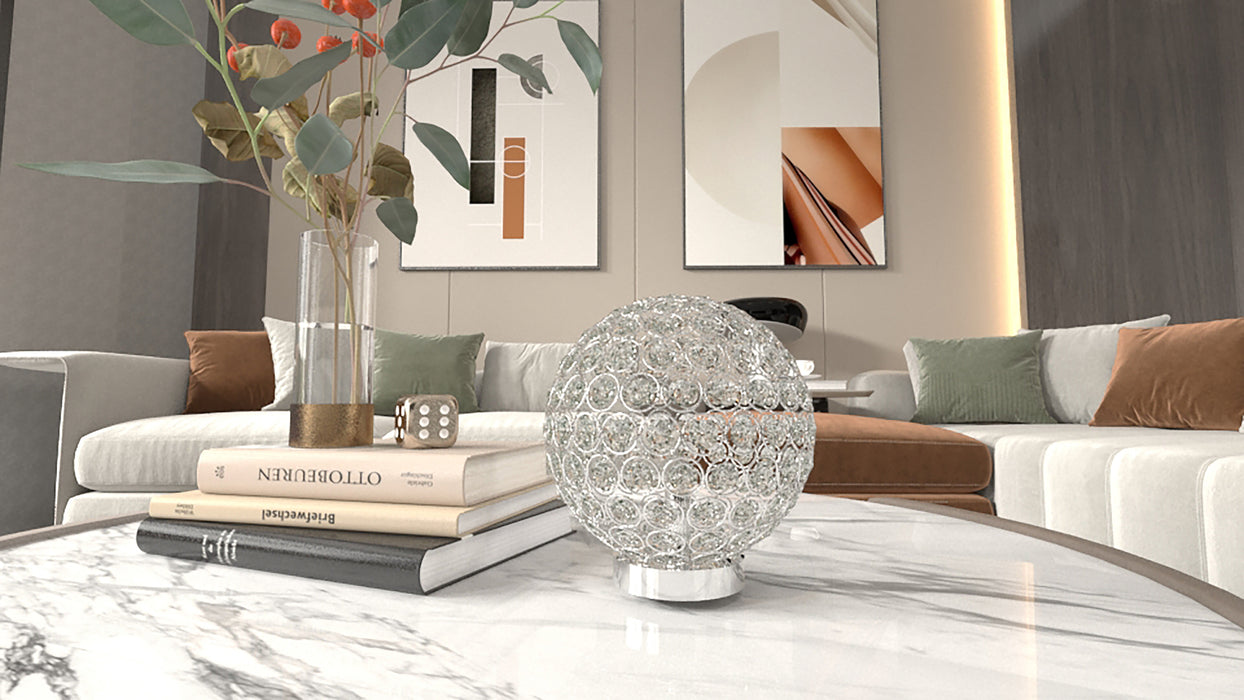 CRYSTAL GLOBE TABLE LAMP - Golden Home Furniture (Columbus, OH) - Multi Location
