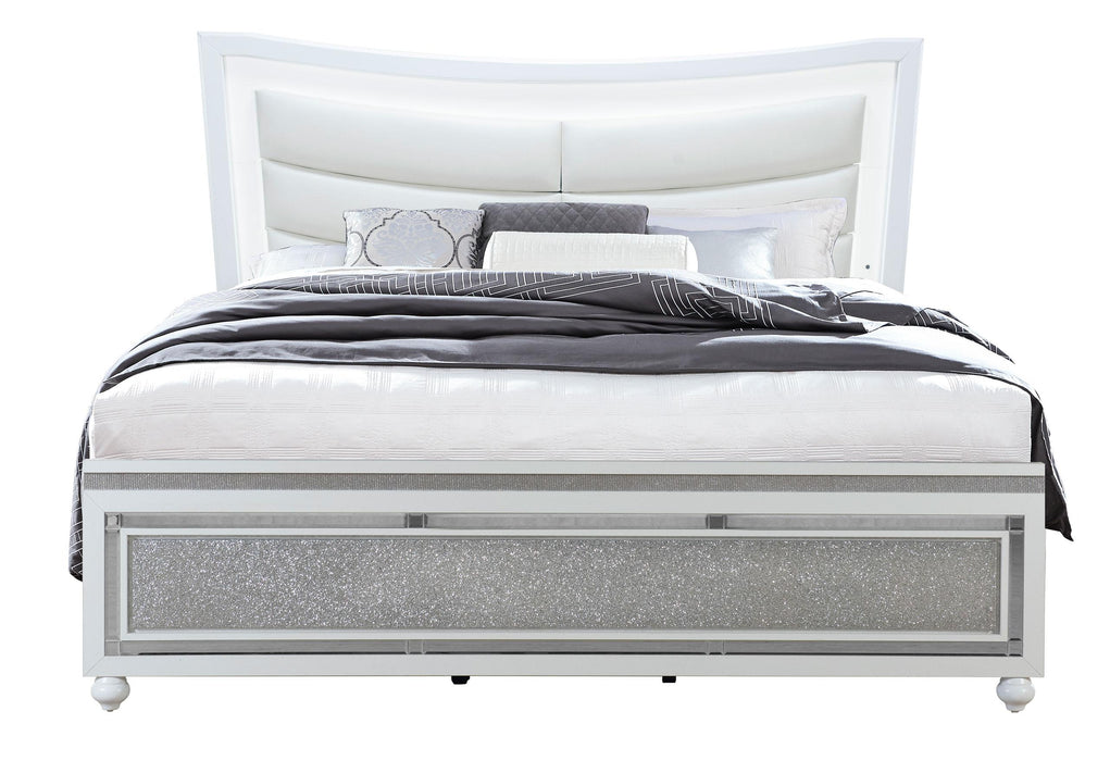 COLLETE WHITE QUEEN BED - Golden Home Furniture (Columbus, OH) - Multi Location