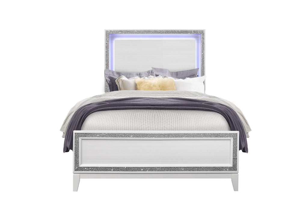 LILY WHITE FULL BED - Golden Home Furniture (Columbus, OH) - Multi Location