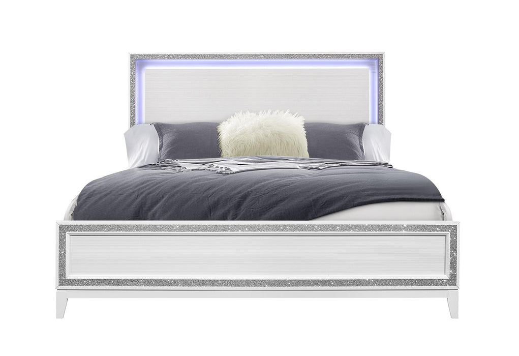 LILY WHITE KING BED - Golden Home Furniture (Columbus, OH) - Multi Location