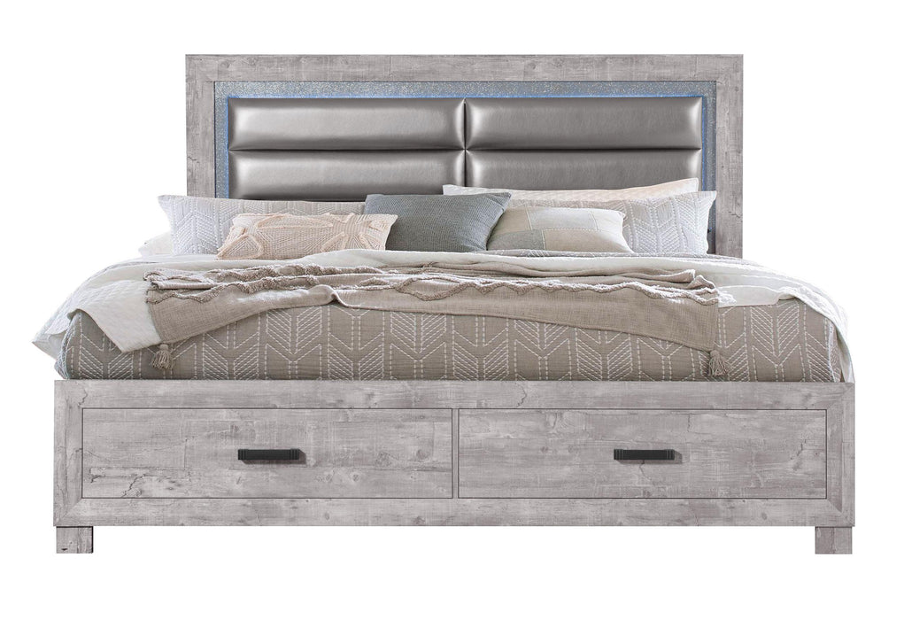 NOLAN GREY KING BED - Golden Home Furniture (Columbus, OH) - Multi Location