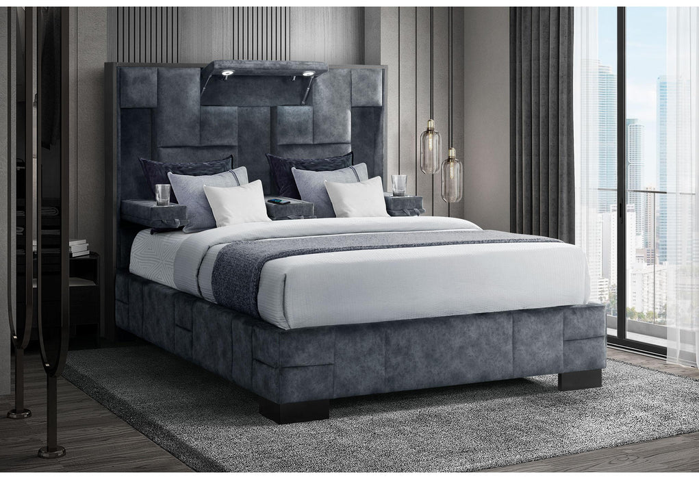 OSCAR DOMINO GRANITE QUEEN BED - Golden Home Furniture (Columbus, OH) - Multi Location