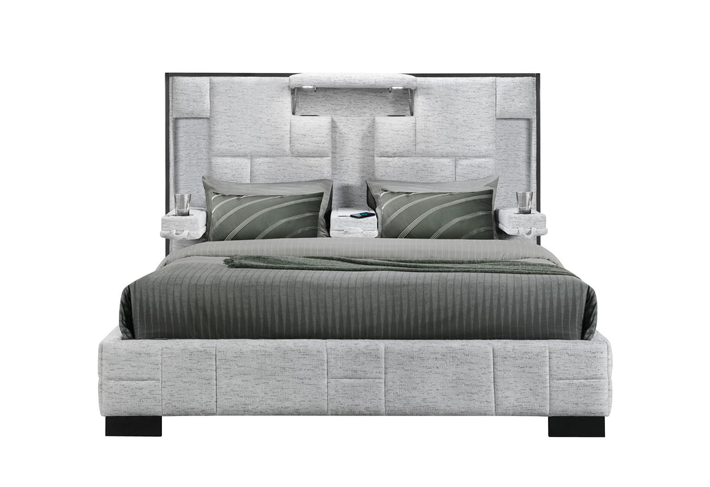 OSCAR GREY KING BED - Golden Home Furniture (Columbus, OH) - Multi Location