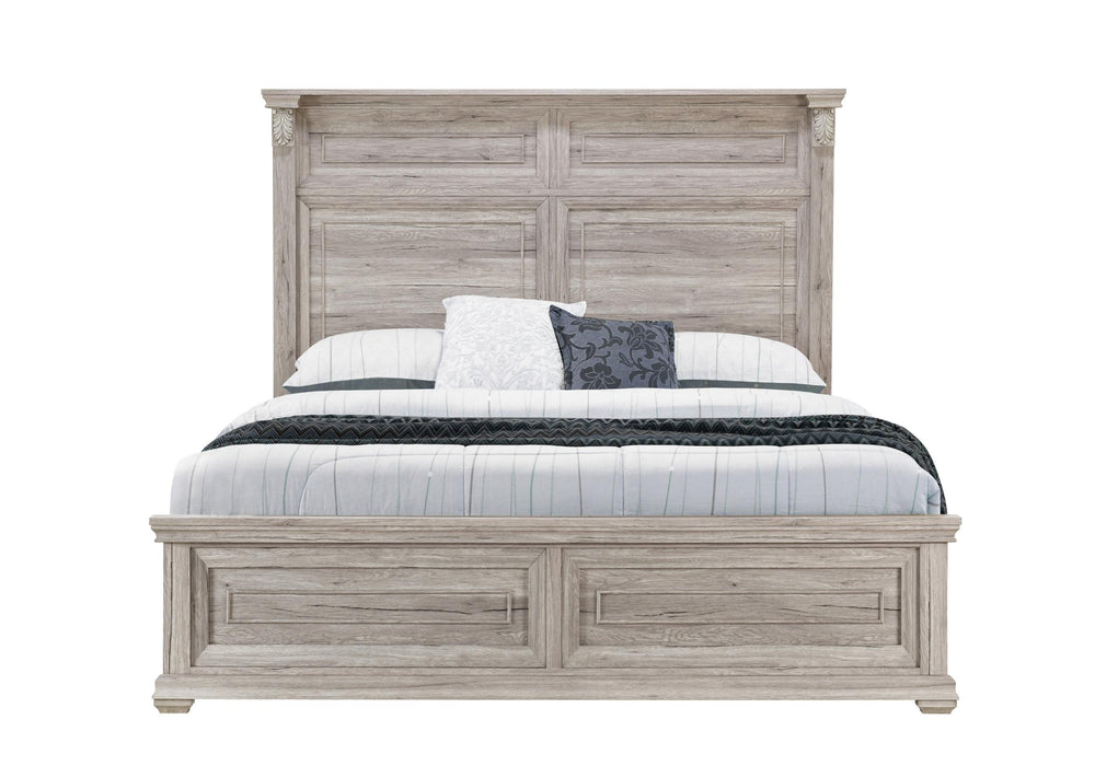 TATUM NATURAL KING BED WITHOUT STORAGE - Golden Home Furniture (Columbus, OH) - Multi Location